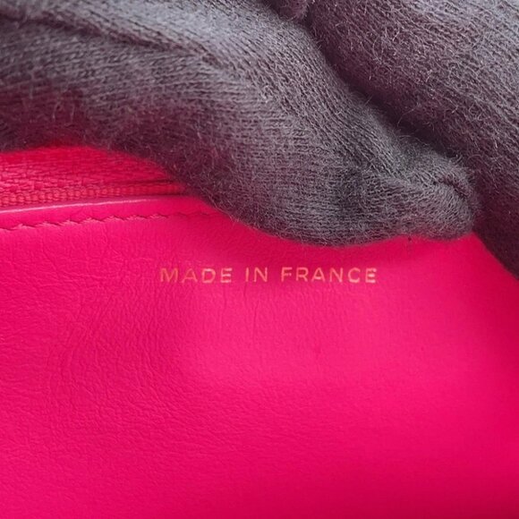 CHANEL Boy's Chanel Chevron Chain Wallet Calfskin Pink AP1117 - Picture 11 of 16